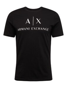 ARMANI EXCHANGE Tričko '8NZTCJ' čierna / biela