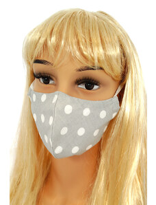 Cotton face mask with Numoco polka dots