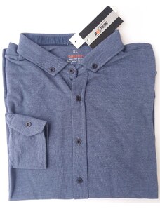 Bastion Pánska bavlnená košeľa modrá, vzhľad jeans, veľ. XL