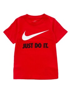 Nike Sportswear Tričko červená / čierna / biela