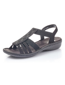 Dámske sandále RIEKER 60870-00 čierna S4