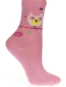 AURA.VIA Detské svetlo-ružové ponožky KITT