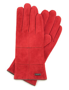 Wittchen Červené semišové dámske rukavice.