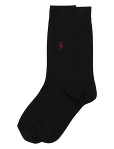 Polo Ralph Lauren Ponožky 'SIZED FLAT-CREW-2 PACK' čierna