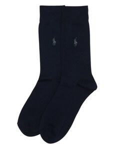 Polo Ralph Lauren Ponožky 'SIZED FLAT-CREW-2 PACK' modrá