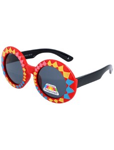 Polarzone Červeno-čierne detské polarizačné okuliare "Carneval"