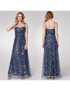 Ever Pretty tmavě modré dlouhé spoločenské šaty pro matku nevěsty