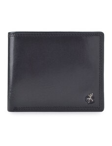 Pánska kožená peňaženka Cosset čierna 4502 Komodo C