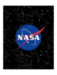 E plus M Fleecová deka NASA - motív Čierny vesmír - Nano Coral 220 gr./m2 - 120 x 150 cm