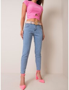 Fashionhunters Isabelline modré džínsy