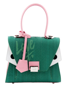 Luxusná kabelka JADISE, Sabrina malá Love It, zelená/ružová