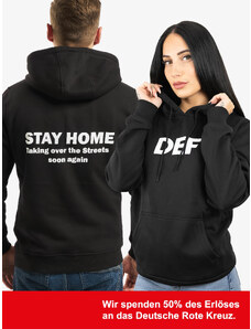 DEF Men's Stay Home Hoody - Black