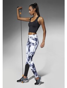 Bas Bleu CALYPSO sports leggings with combined materials and stitching