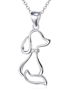 OLIVIE Strieborný náhrdelník PES 4213