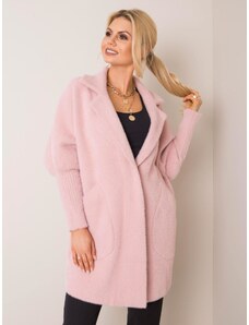 BASIC Dámsky ružový kabát MBM-PL-1517.00P-pink