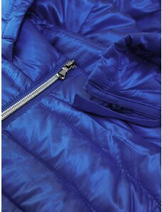 Libland Prešívaná lesklá dámska vesta v Chrpová farbe (7000)