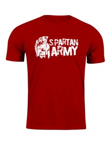DRAGOWA krátke tričko spartan army Aristón, červená 160g/m2