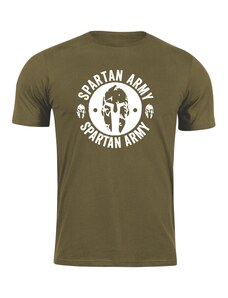 DRAGOWA krátke tričko spartan army Archelaos, olivová 160g/m2