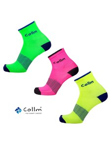 Športové ponožky COLLM set 3 páry neón