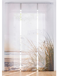 bonprix Panelová záclona s motívom pláže (3 ks v balení), farba béžová, rozm. D/Š: 225/57 cm