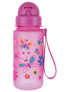 LittleLife Water Bottle 400ml butterflies