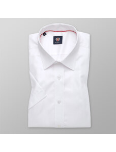 Willsoor Pánska košele WR London slim fit s krátkym rukávom v biele farbe (výška 176-182) 4796