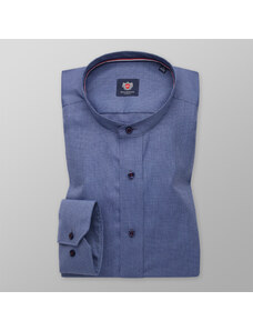 Willsoor Pánska košeľa Slim Fit modrá s jemným vzorom 11343