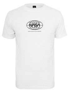 Urban Classics NASA pánske tričko Globe, biele