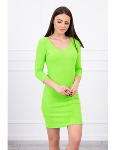 Kesi Dress equipped with a green neon neckline