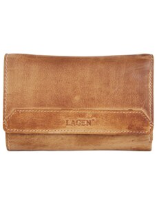 Lagen Dámska kožená peňaženka LG-211/D caramel