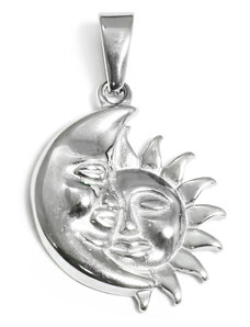 BM Jewellery Prívesok Slnko a Mesiac 3,2 cm z chirurgickej ocele S10993040