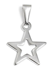 BM Jewellery Prívesok hviezda 2 cm z chirurgickej ocele S10996015