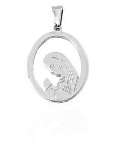 BM Jewellery Prívesok Panna Mária 2,7 cm z chirurgickej ocele S11000030