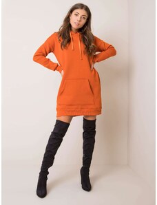 BASIC Oranžové mikinové šaty RV-SK-5833.97P-dark orange
