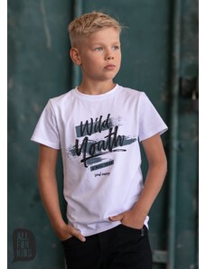 All for Kids Tričko WILD YOUTH - white