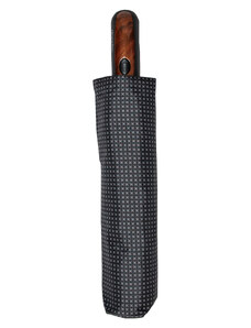 Doppler Magic XM Business - pánsky plne-automatický dáždnik šedé křížky