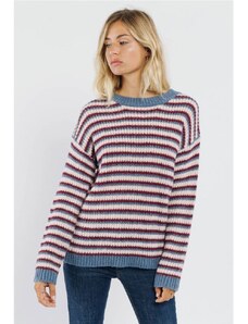 SWEEWE Ležerný pruhovaný sveter Amy