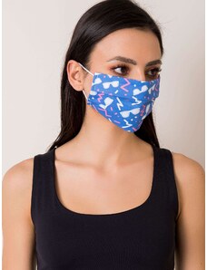 Fashionhunters Reusable blue mask with print