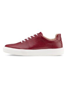 Vasky Teny Red - Pánske kožené tenisky / botasky červené, ručná výroba