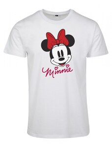 MERCHCODE Dámske tričko Ladies Minnie Mouse Tee white
