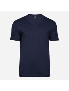 Tee Jays Tmavomodré soft tričko s V-golierom