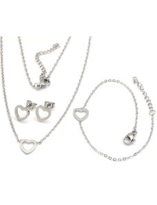 Linda's Jewelry Sada šperkov Love chirurgická oceľ IS029