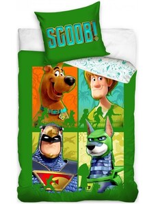 Carbotex Bavlnené posteľné obliečky Scooby-Doo - Scoob! - 100% bavlna prémiovej kvality renforcé - 70 x 90 cm + 140 x 200 cm