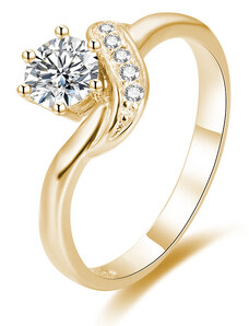 OLIVIE Strieborný zásnubný prsteň GOLD 4332