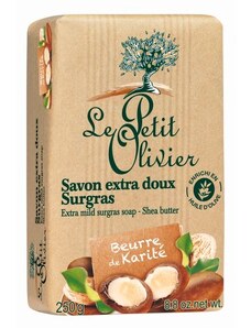 Le Petit Olivier Extra jemné mydlo - Bambucké máslo, 250g