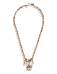 Outlet - GUESS náhrdelník Gold-tone Logo Charm Necklace, 13343