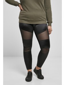 UC Ladies Women's Shiny Tech Mesh Leggings - Black