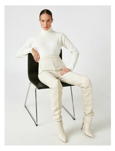 Koton nohavice - biele - cigaretové nohavice