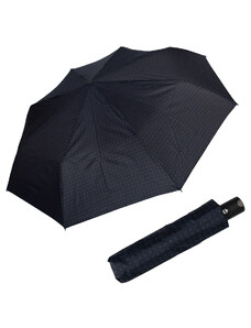 Doppler Magic Carbonsteel vzorovaný II - pánsky plne-automatický dáždnik tmavomodrý s kockami