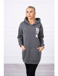 Kesi Hoodie with graphite patches